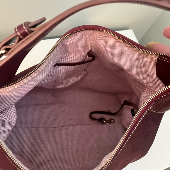 Dooney & Bourke Burgundy Leather Hobo Bag - Picture 10 of 14